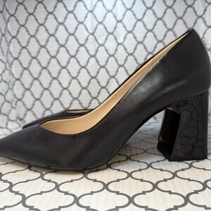 ZARA BASIC COLLECTION Black Block Heel Pumps